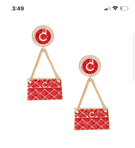 Red CC purse
